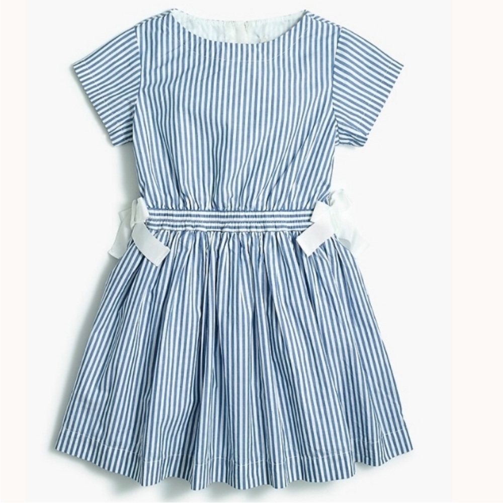 Crewcuts Blue and White Striped Kids Dress Size 10